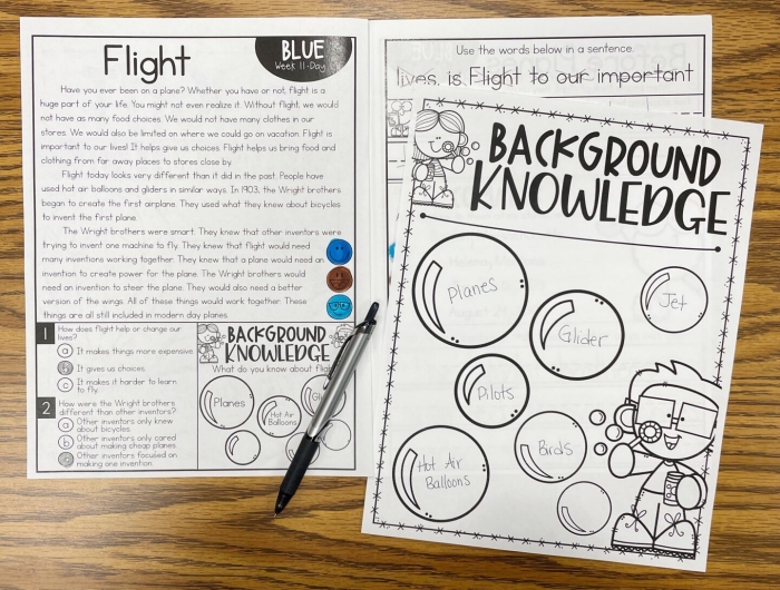 Teach Background Knowledge Template worksheet for geometry instruction with organizational sections for lesson planning