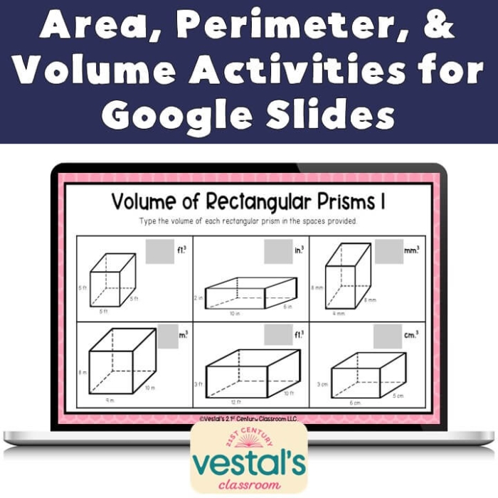 Children's geometry worksheet focusing on calculating perimeters of different polygons