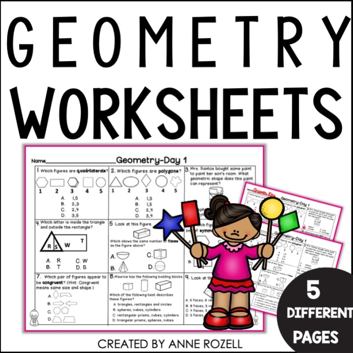 Geometry: Counting Area Worksheet for Third Grade Students Worksheet for counting area in geometry for third graders