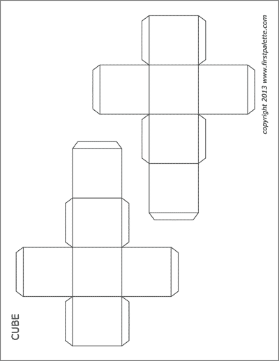 Second grade geometry student using scissors to prepare a 3D cube cut-out worksheet