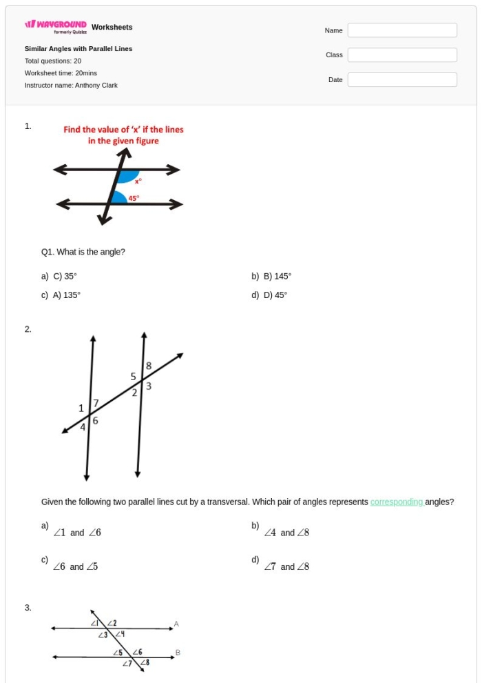 Educational resource for counting and recording shape characteristics in a chart Worksheet featuring Shape Basics focusing on lines, endpoints, and angles for second graders