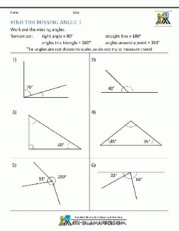 Geometry Name That Angle Worksheet for Grade 3 Math Lesson 21 Third grade students practicing identifying acute, obtuse, and right angles on this math worksheet