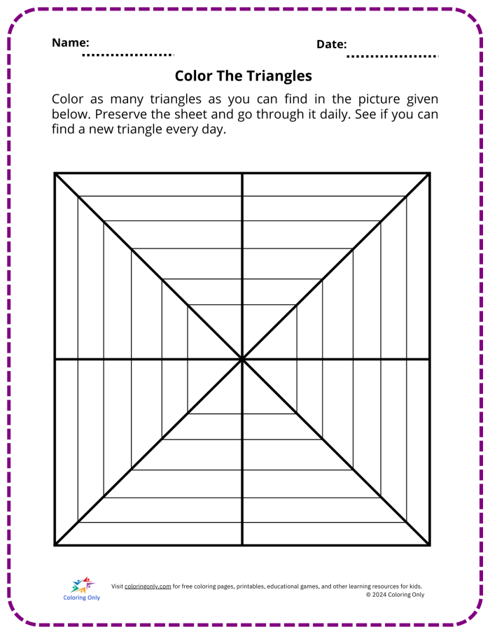 How Many Triangles Can Be Created geometry practice worksheet for seventh grade students Seventh grade geometry worksheet titled How Many Triangles Can Be Created featuring various side length problems