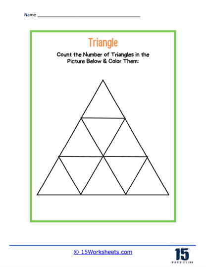 Triangle Exploration Activity for Understanding Geometric Proportions Seventh grade students examining triangle side lengths and angle relationships on a geometry worksheet