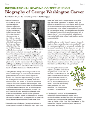 George Washington Carver portrait showing the pioneering agricultural scientist and inventor who overcame slavery to become an educator and innovator