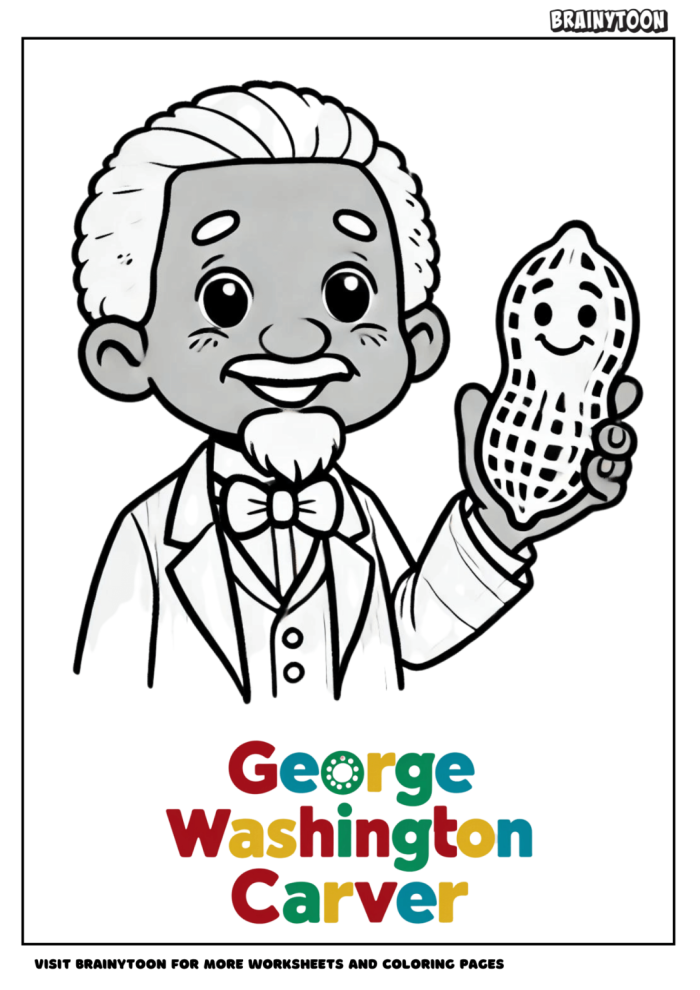 Portrait of George Washington Carver, an African American agricultural scientist and inventor who overcame slavery to become a pioneering educator and innovator in farming methods