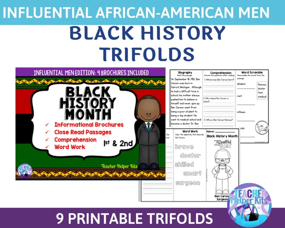 Image title highlighting the biography of George Washington Carver for sixth-grade reading comprehension ALT text for worksheet featuring an informational passage about George Washington Carver