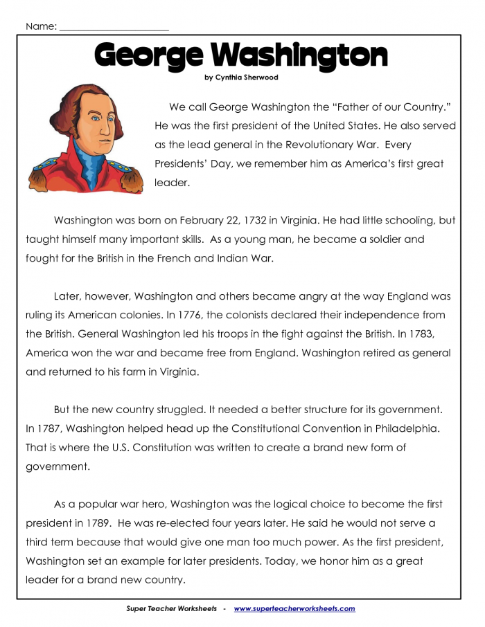 Third grade worksheet featuring a biographical lesson on George Washington Carver and agricultural innovation