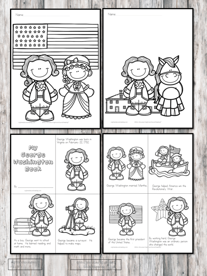 George Washington Facts worksheet for second graders focusing on reading comprehension
