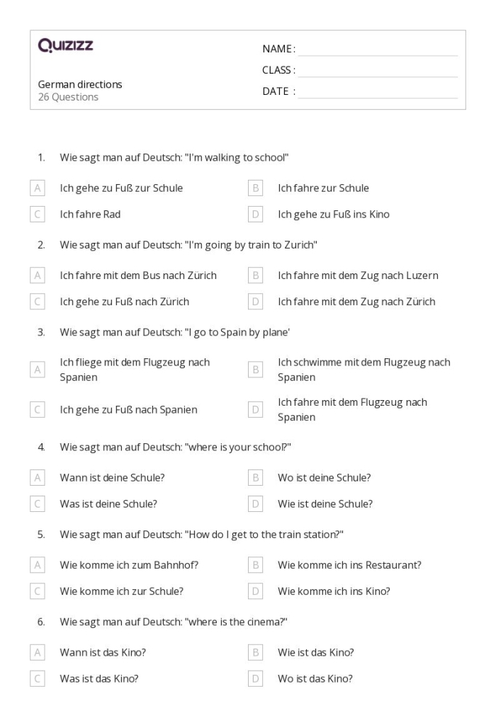 Engaging mini dictionary for learning German with English translations German vocabulary worksheet for fourth graders featuring a bilingual dictionary