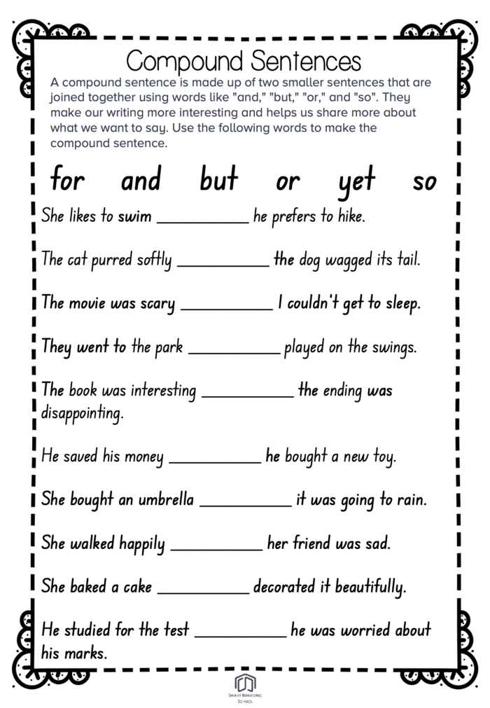 Young students engaged in combining sentences on a grammar worksheet. Get Crafty: Combining Sentences worksheet for third graders.