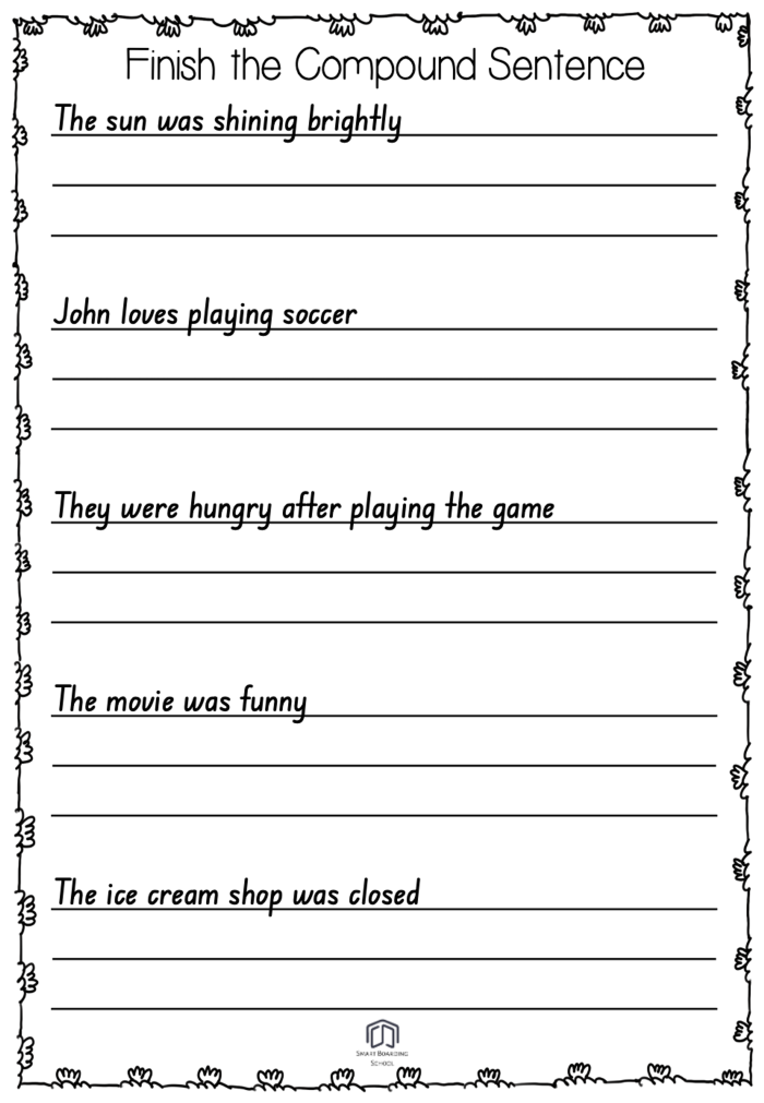 Young students engaging with the Get Crafty: Combining Sentences worksheet to enhance their writing skills. Worksheet image for third graders focusing on sentence structure and grammar.