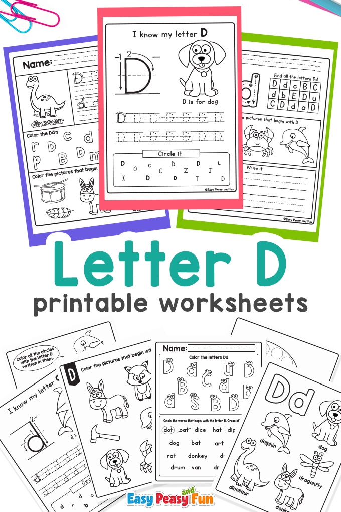 Get Ready for Reading: Engaging activities on the letter D for Pre-K learners Colorful worksheet designed for preschoolers focusing on the letter D to enhance reading skills