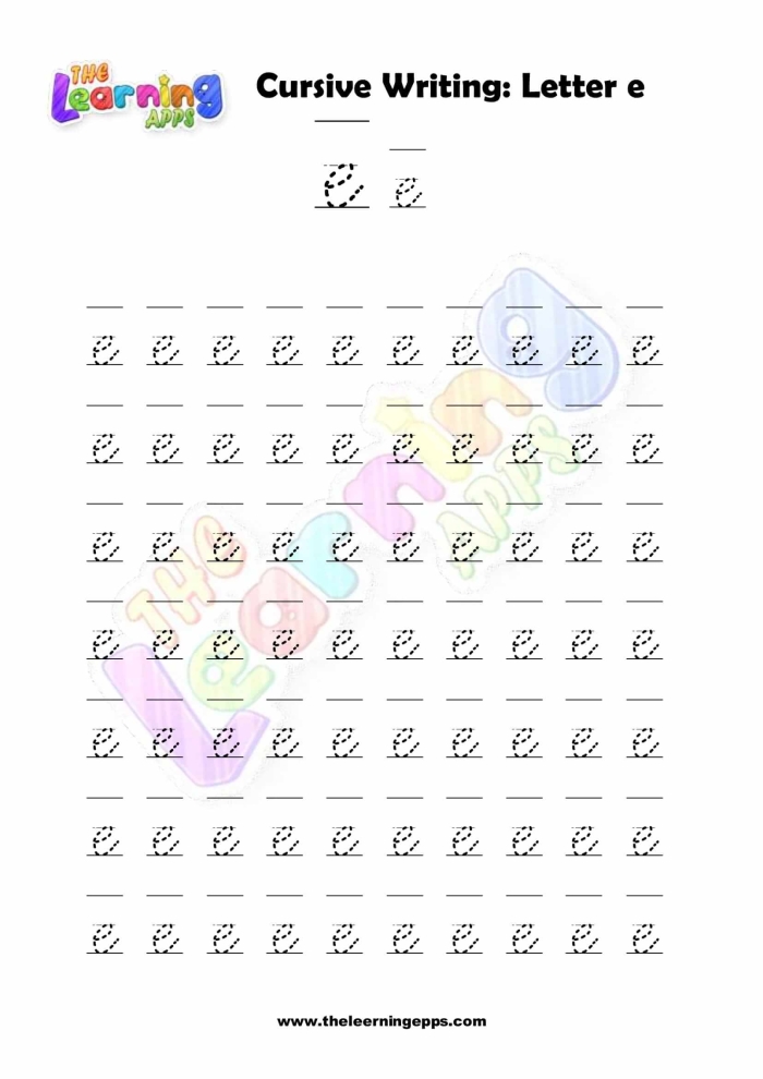 Colorful worksheet for preschoolers focusing on the letter E to enhance reading skills