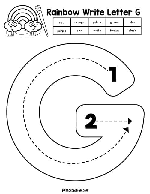 Reading worksheet for Pre-K Worksheet featuring the letter G for preschoolers, including engaging activities for word recognition. Get Ready for Reading: Exploring the Letter G in Pre-K.