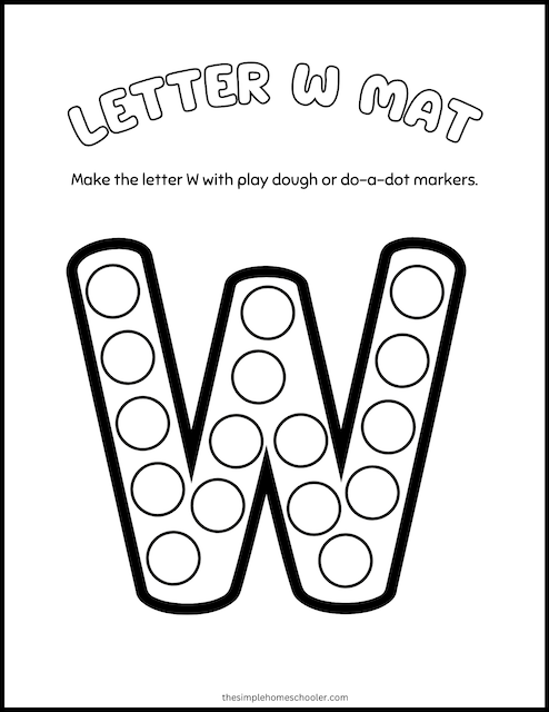 Get Ready for Reading: Engaging Letter W Worksheet for Pre-K Learners Worksheet for practicing the letter W with writing and identification activities