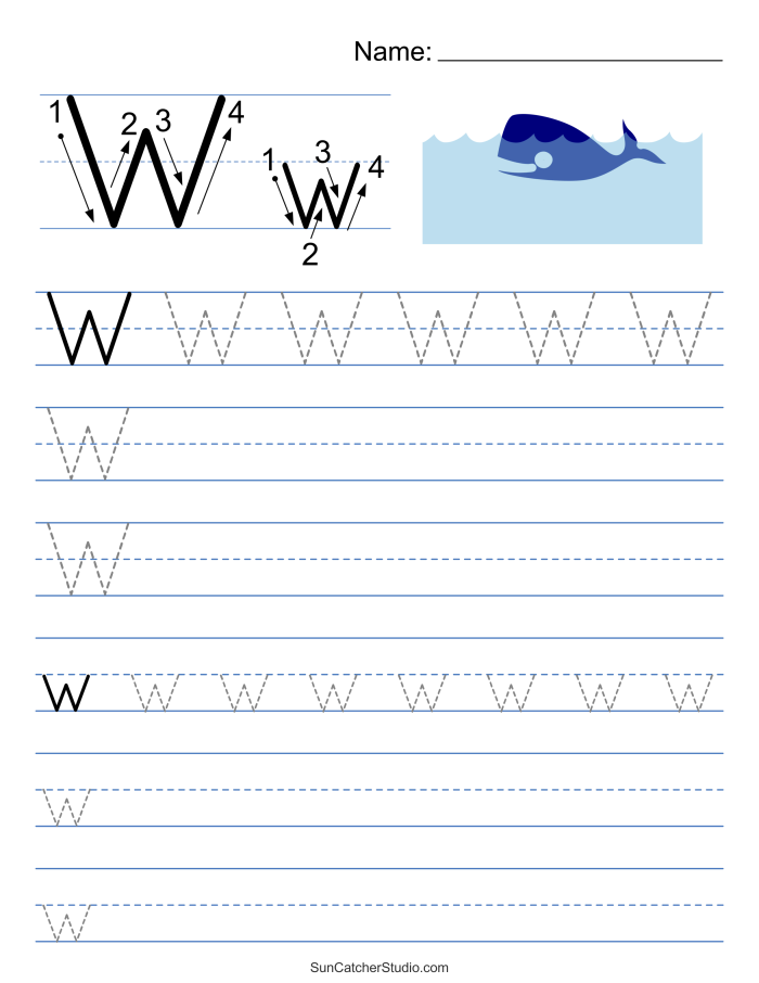 Numbers and Counting worksheet for Pre-K Worksheet focused on the letter W, helping Pre-K learners practice writing and identifying it. Get Ready for Reading: All About the Letter W worksheet for early learners.