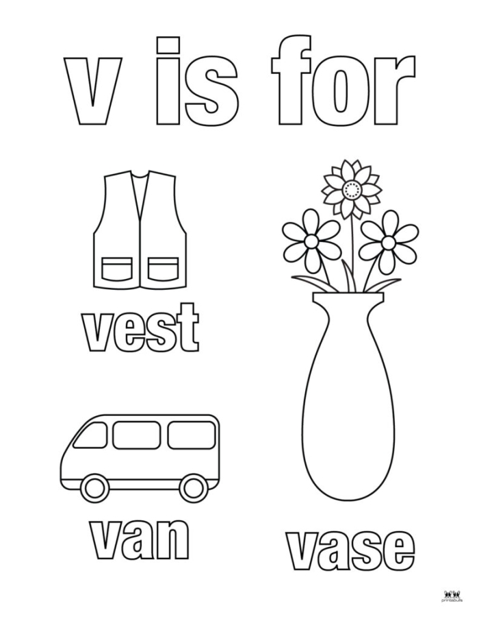 Get Ready for Reading: All About the Letter V worksheet for early literacy development Worksheet featuring engaging activities focused on the letter V for preschoolers eager to learn to read