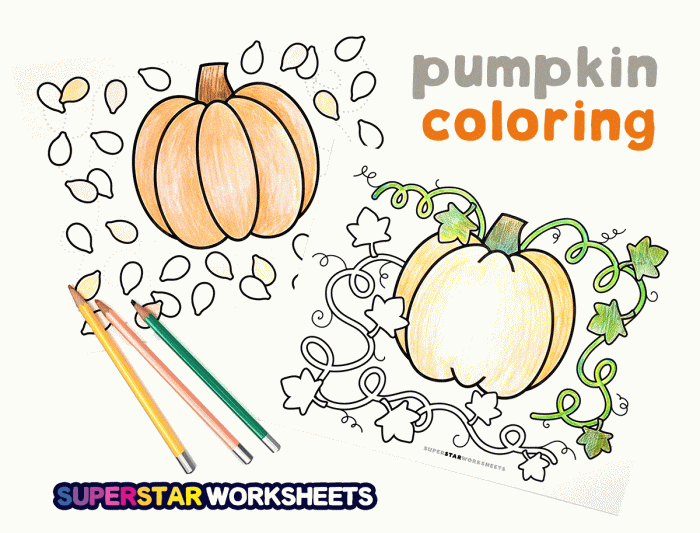 Giant Pumpkin Coloring Page Worksheet for Kindergarten Reading Activities Giant pumpkin coloring page featuring two children lifting a massive pumpkin for fall fun