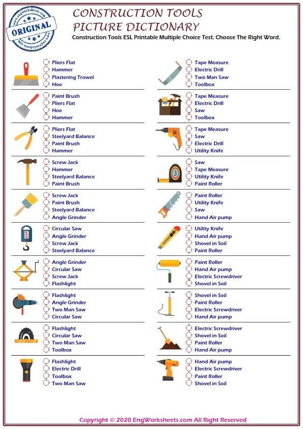 Glossary: Constructing Words worksheet for Kindergarten
