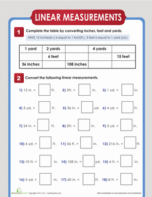 Linear Measurement Worksheet 17 Multiplication and Conversion Practice Fourth grade multiplication worksheet featuring linear measurement conversions and real world math problems