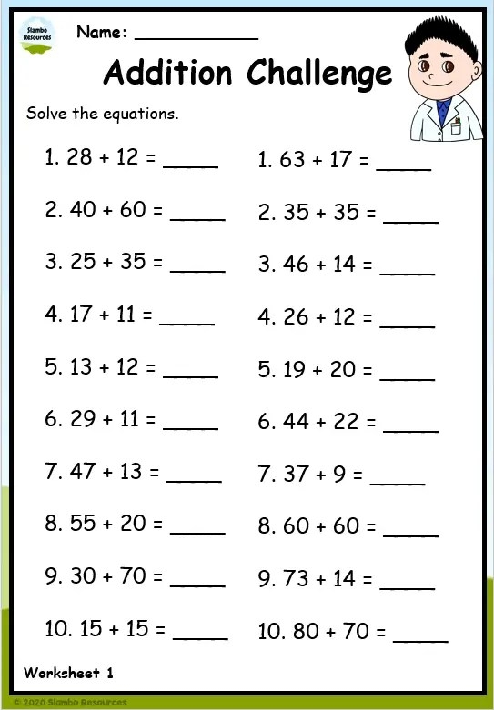 Math Review Part 1 Grade 4 Integers and Rational Numbers Worksheet 7 A fourth-grade math review worksheet focusing on multiplication and division problems for part seven of the assessment series