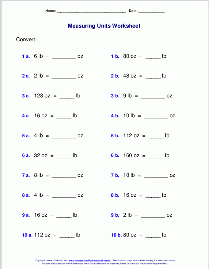 Fourth grade Easter themed math worksheet showing conversion problems between pounds and ounces with colorful spring graphics