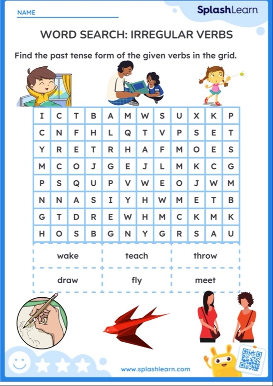 Grammar Time: Irregular Verbs Worksheet for Second Grade, Image 17 Worksheet featuring fill-in-the-blank exercises for second graders on irregular verbs like to be, to do, and to have