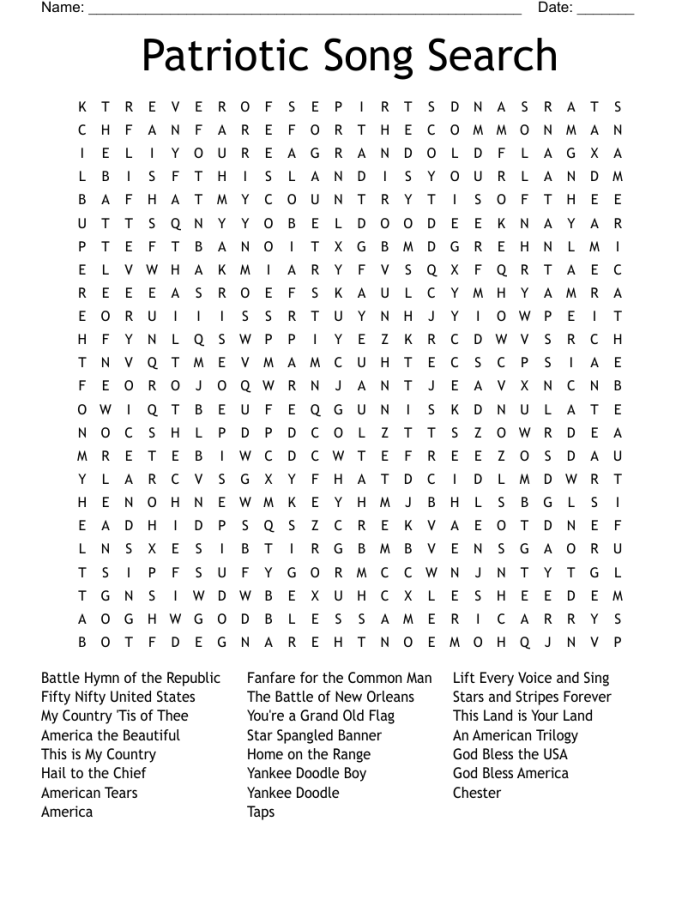 You're a Grand Old Flag worksheet for Pre-K students celebrating patriotism