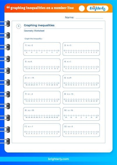 Hands-on matching activity for graphing inequalities with number lines for sixth graders