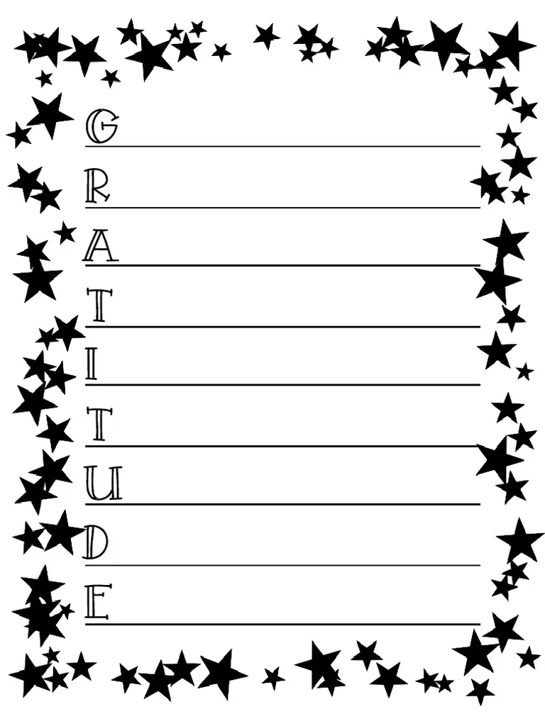 Gratitude Acrostic Poem Worksheet for Third Grade Students 13 Third grade students writing a gratitude acrostic poem on a printable worksheet