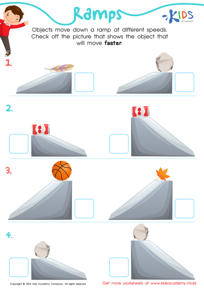 Fourth grade gravity definition worksheet with illustrated examples showing how objects fall and the force of gravity pulling things down