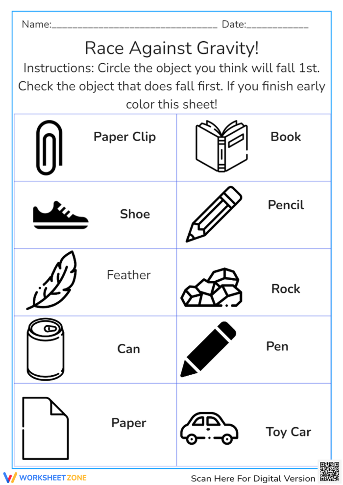 Reading worksheet for Sixth Grade What Factors Affect Gravity? worksheet for Sixth Grade