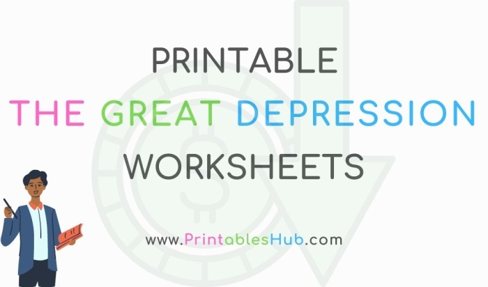 Great Depression worksheet for fifth graders to enhance reading comprehension skills