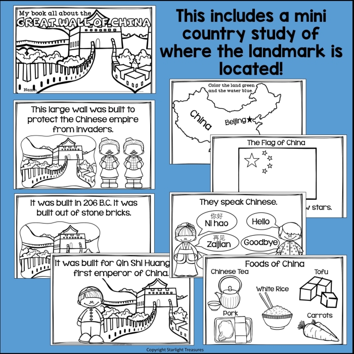 Great Wall of China worksheet for fourth graders focusing on fractions