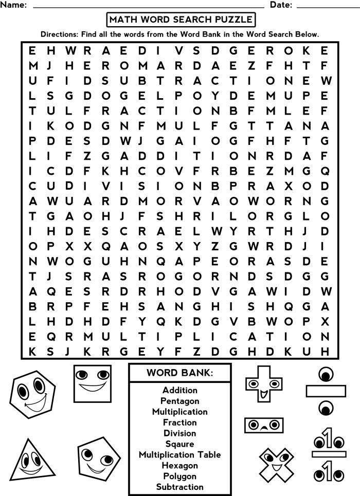 Step-by-Step Word Puzzle Worksheet 4 for Third Grade Algebra Third grade algebra students solving a growth mindset word puzzle worksheet