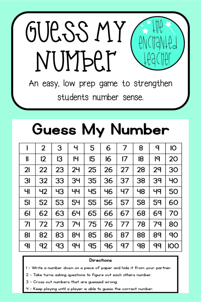 Fourth Grade Number Sense Riddle Activity Sheet 5 A fourth grade student working through number clues on a Guess My Number math riddle worksheet