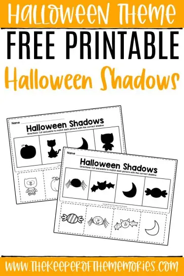 Colorful Halloween shadow puppets for kindergarten students to enjoy spooky creativity
