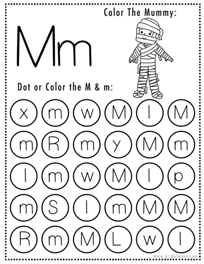 Engaging Letter M worksheet for early learners in civics and government activities Worksheet featuring a hands-on activity for preschoolers to find words starting with the letter M