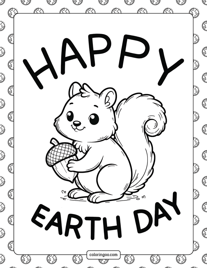 Engaging worksheet for kindergarten students to express ways to help the planet Happy Earth Day coloring page for kids featuring a drawing of Earth and a writing space