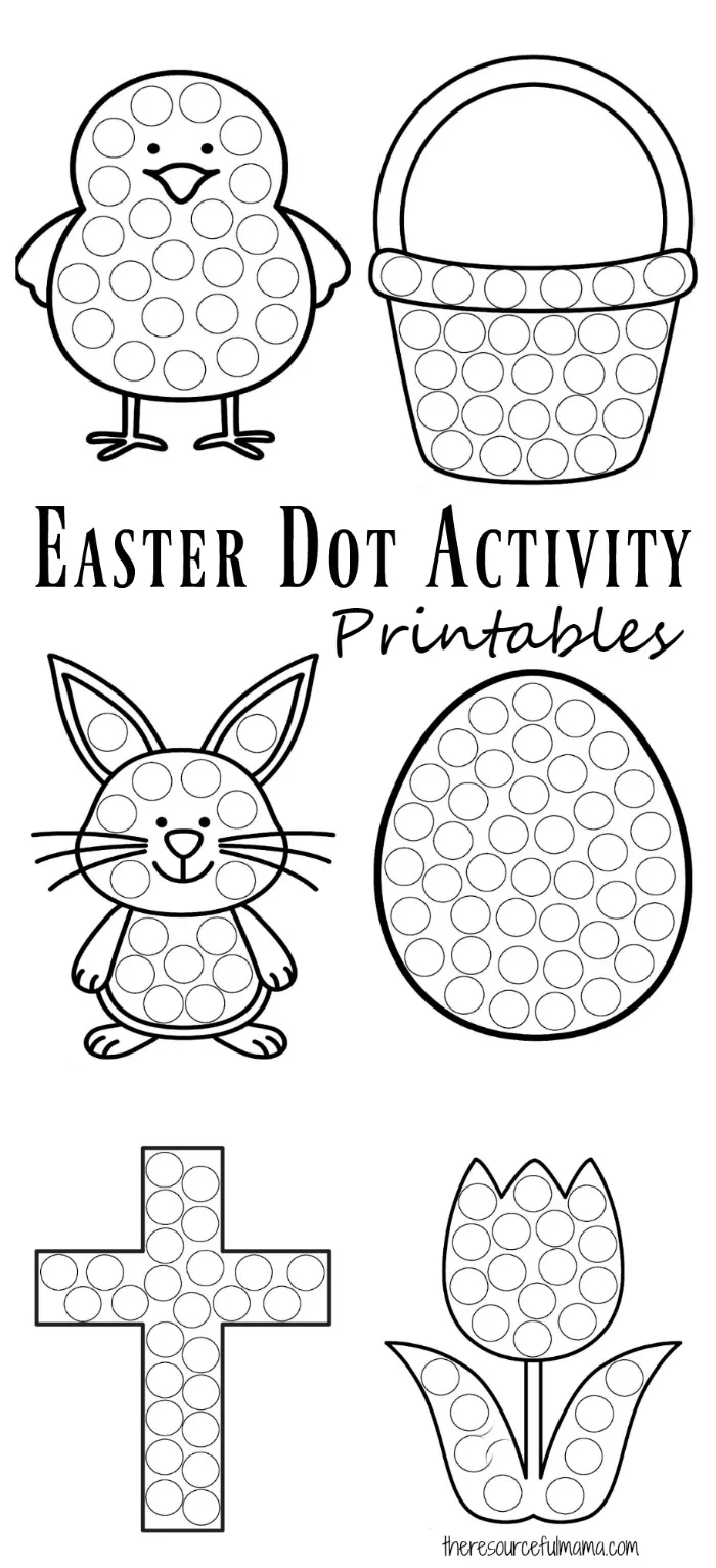 Fun Easter basket dot-to-dot activity for kids to enhance their counting skills Happy Easter Dot-to-Dot worksheet for kindergarten students featuring an Easter basket to complete by counting