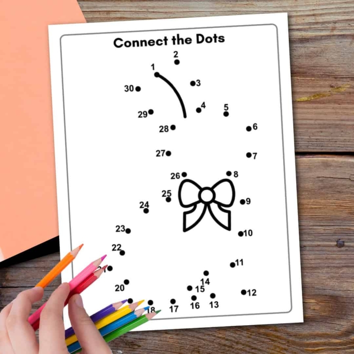 Connect the dots to reveal a fun Easter surprise in this engaging activity for young learners Happy Easter Dot-to-Dot worksheet for kindergarteners featuring an Easter basket illustration