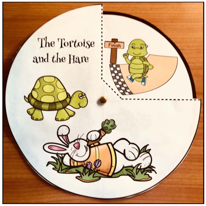 History worksheet for Kindergarten A colorful illustration of the tortoise and the hare racing in a vibrant landscape for a kindergarten worksheet. The Hare and the Tortoise race: A fun worksheet for young learners.