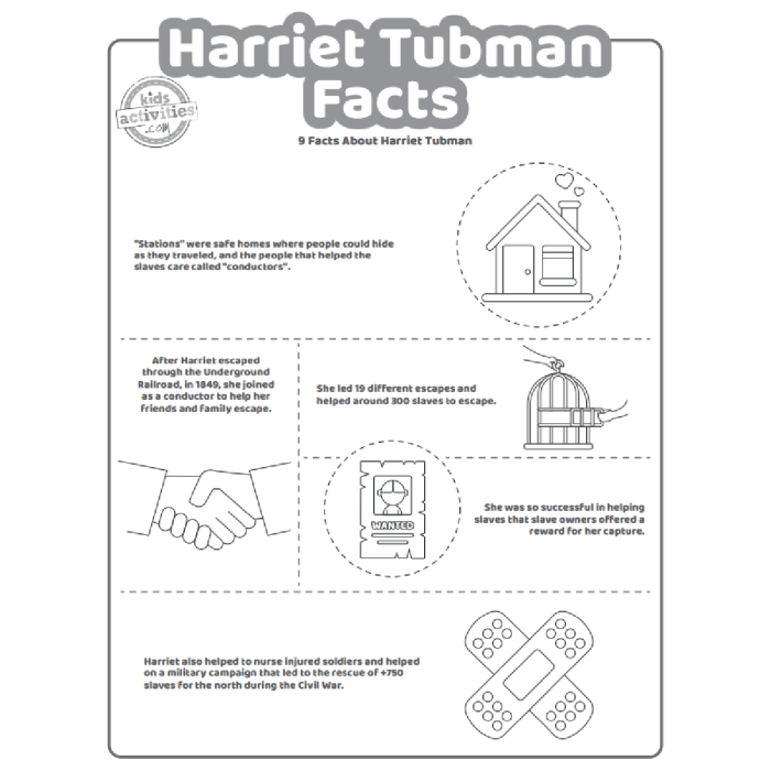 Third grade math worksheet featuring a historical biography of Harriet Tubman to practice place value skills