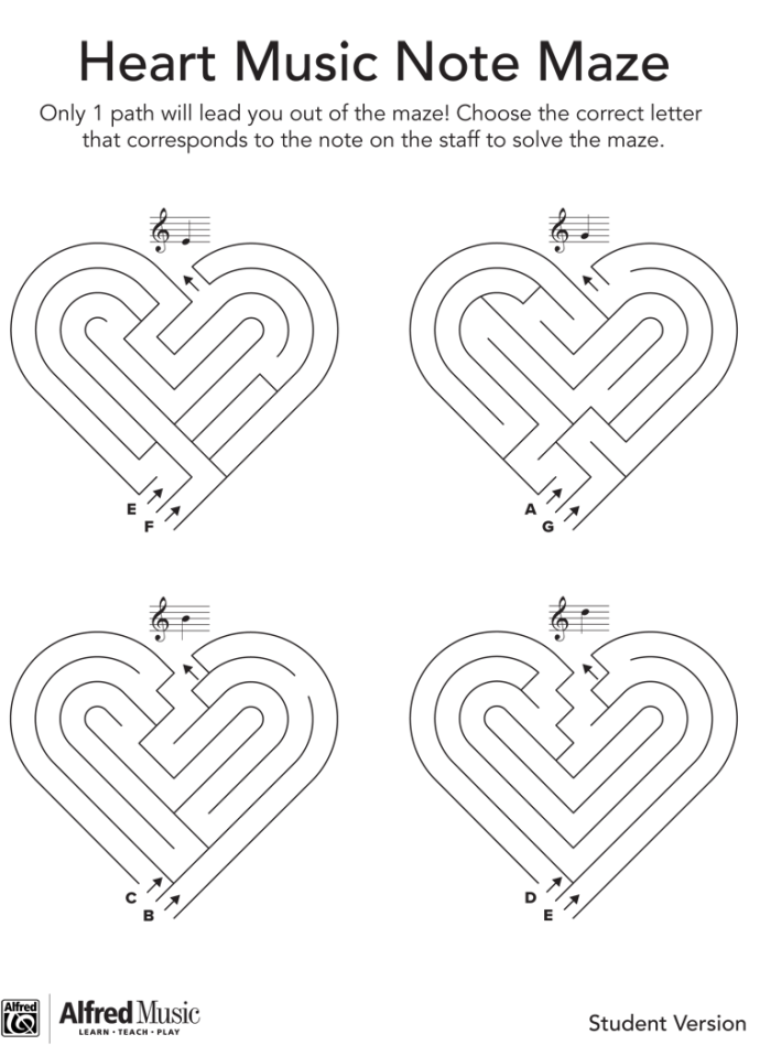 Heart Maze Worksheet Number 24 for First Grade Division First grade math students solving a Valentine heart maze puzzle for division practice