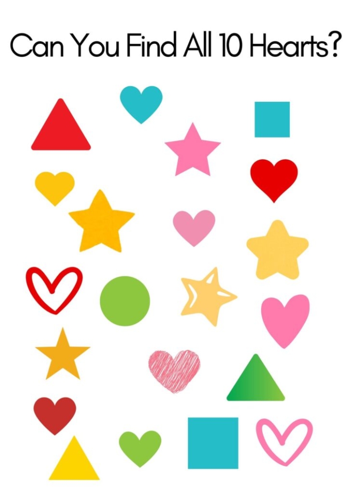 Heart pattern worksheet designed for second graders to enhance math skills on Valentine's Day. Practice numeric patterns with this fun and engaging heart-themed activity.