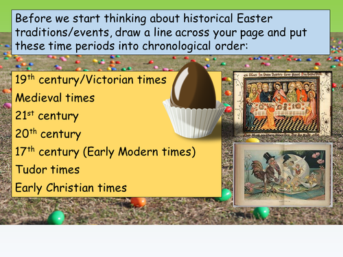 A captivating look at the origins of Easter presented in a worksheet for fifth graders Colorful Easter eggs surrounded by spring flowers illustrating the history of Easter for a fifth-grade algebra worksheet