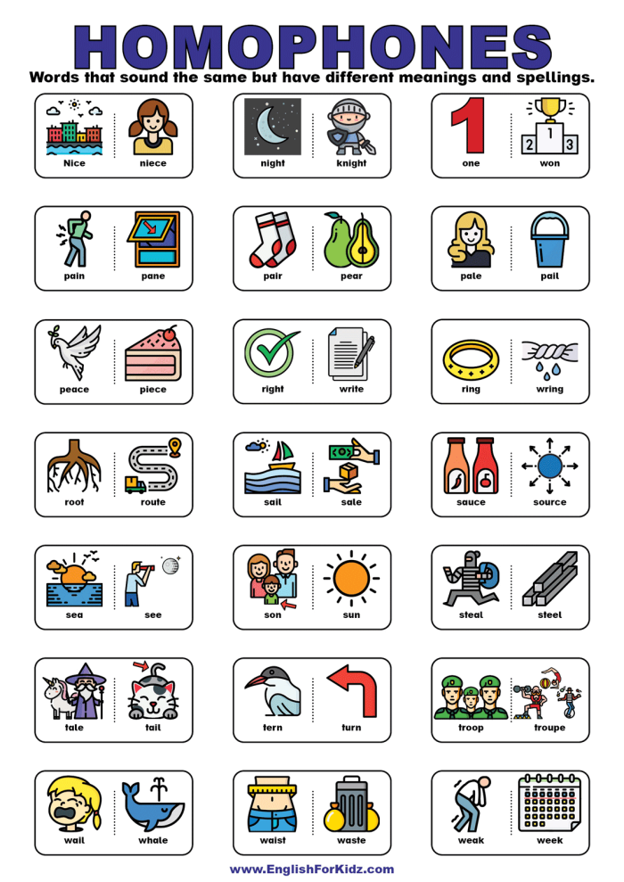 Visual representation of a homophone dictation exercise for students Homophone Check-in worksheet for second graders to practice word usage in context