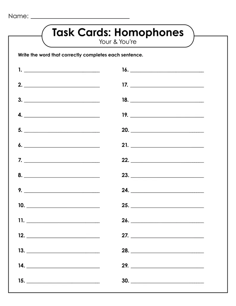 Visual representation of a dictation exercise to assess understanding of homophones Homophone Check-in worksheet for second-grade students focusing on context usage