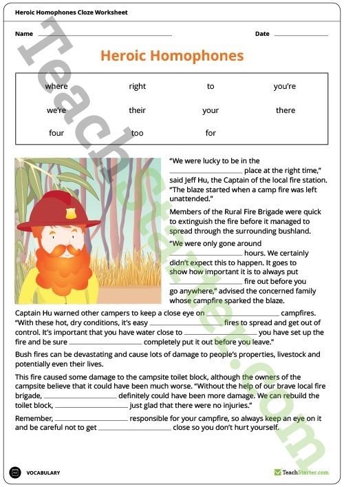 Fifth grade students complete homophone fill-in-the-blank practice exercises on worksheet page 12